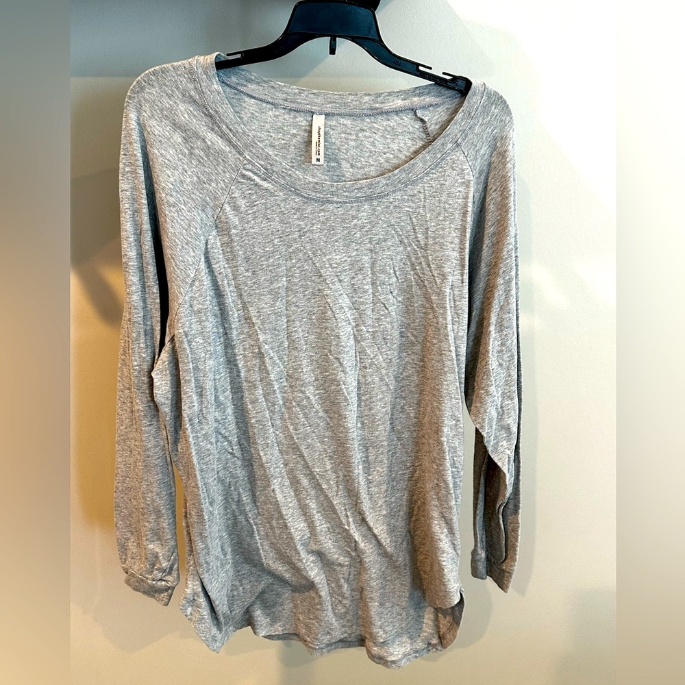 Heather grey long sleeve top